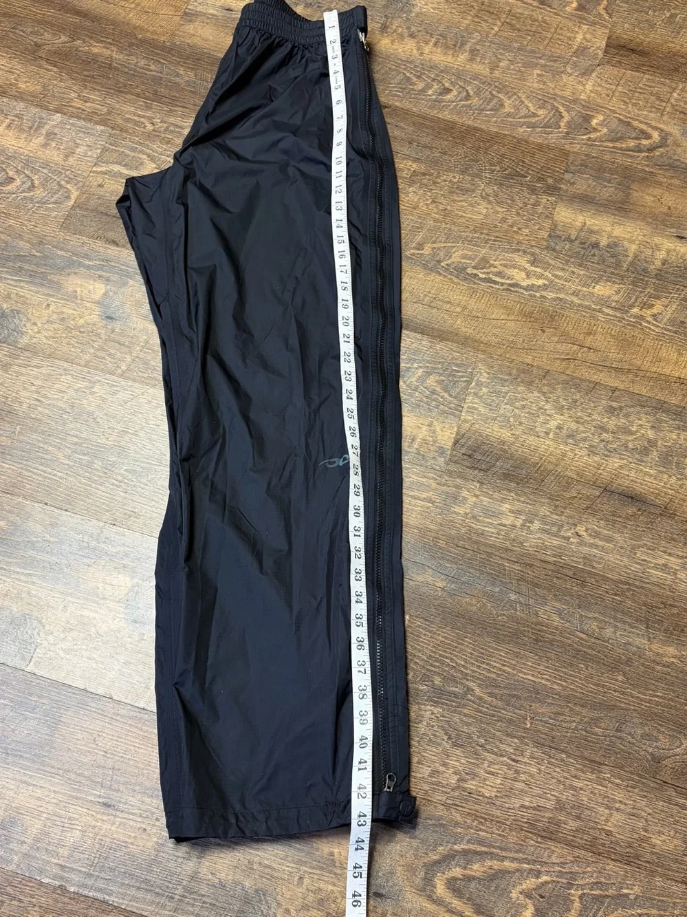 Marmot Precip Nylon Rain Pants Men's Large Black Full Side Zip Hiking